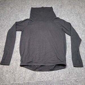 Lululemon Healthy Heart Pullover Black Cowl‎ Neck Thumbholes 6